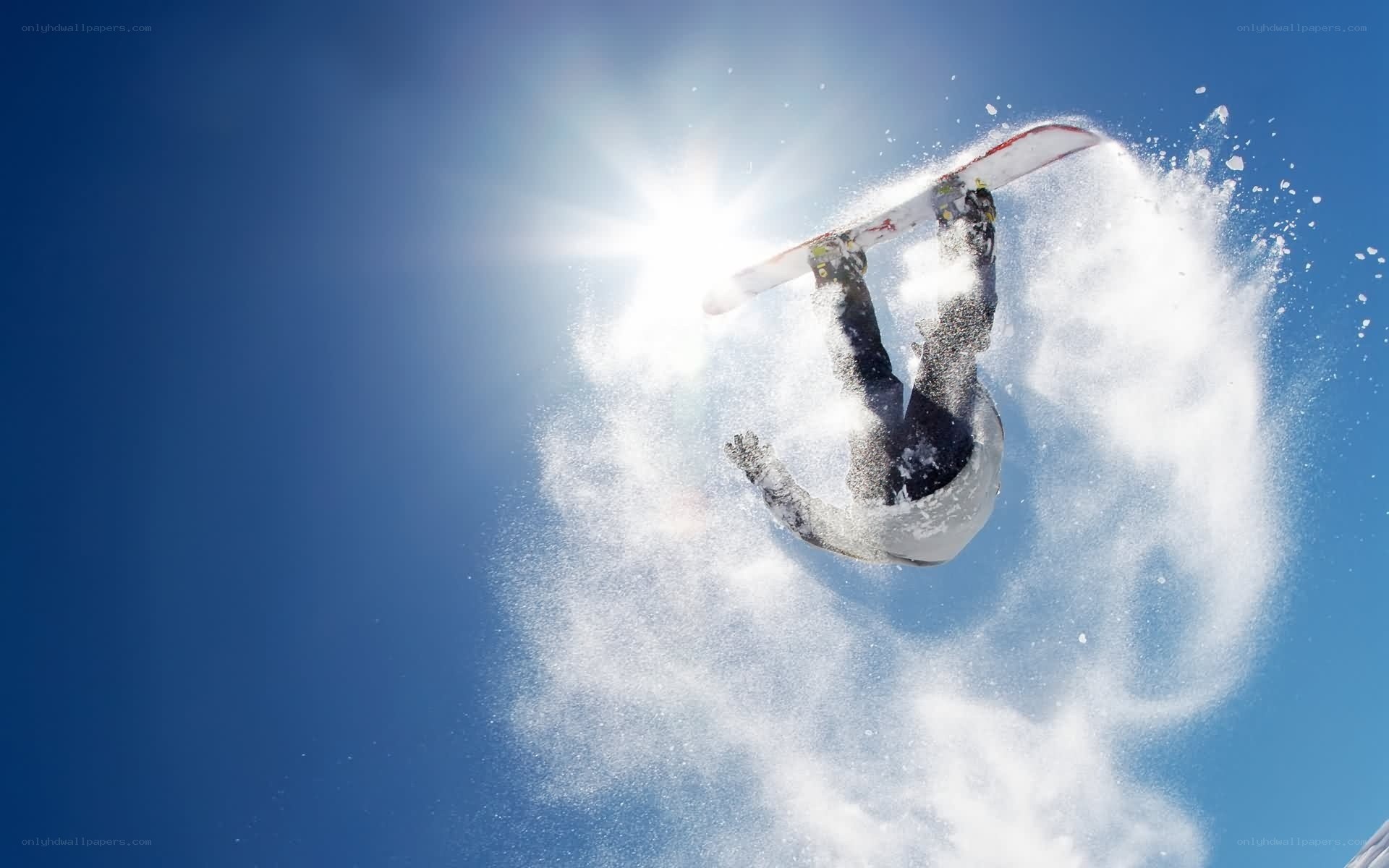 snowboarder performing aerial trick