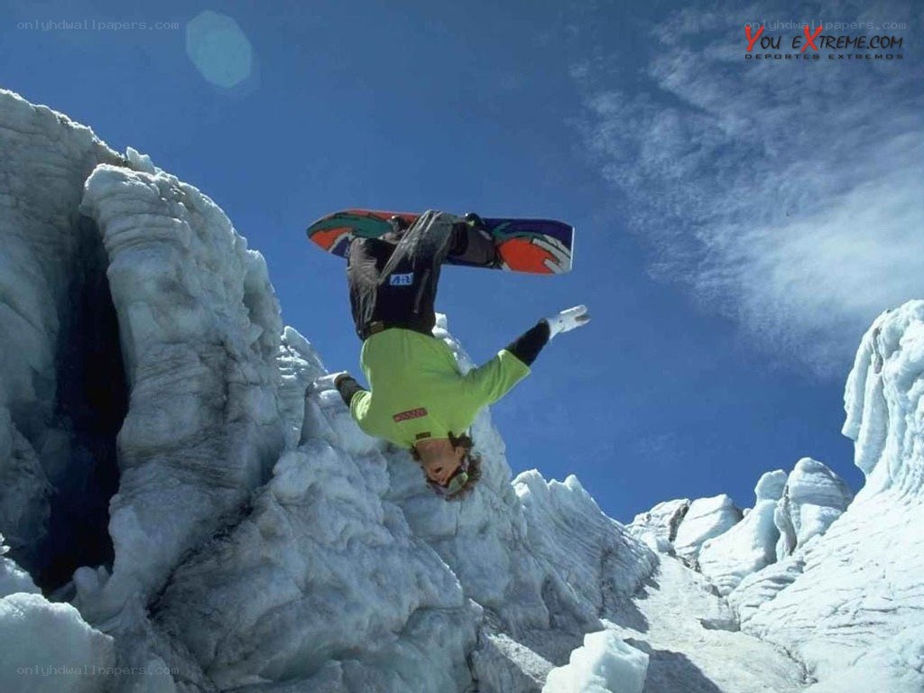snowboarder performing aerial trick