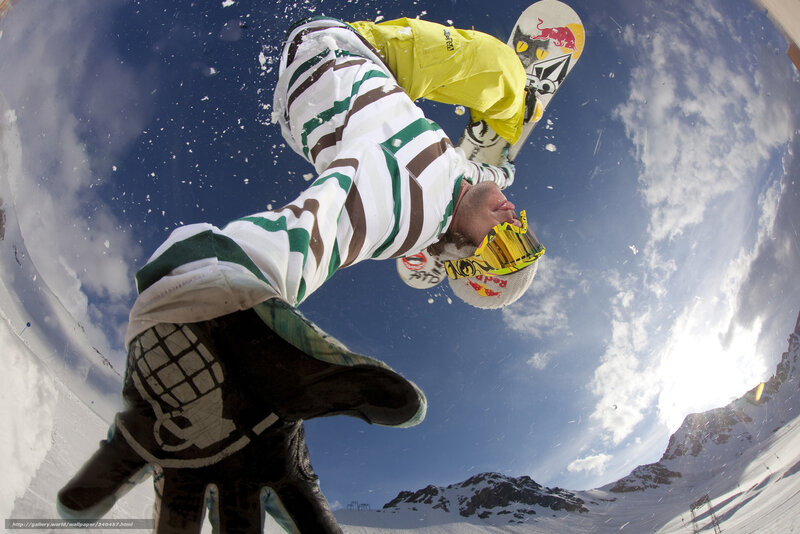 snowboarder performing aerial trick