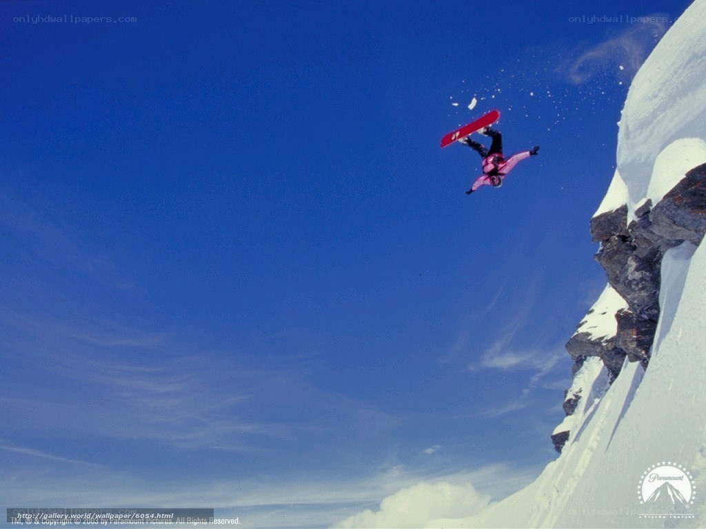 snowboarder performing aerial trick