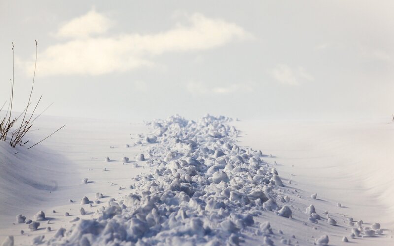 Snowdrift in Winter