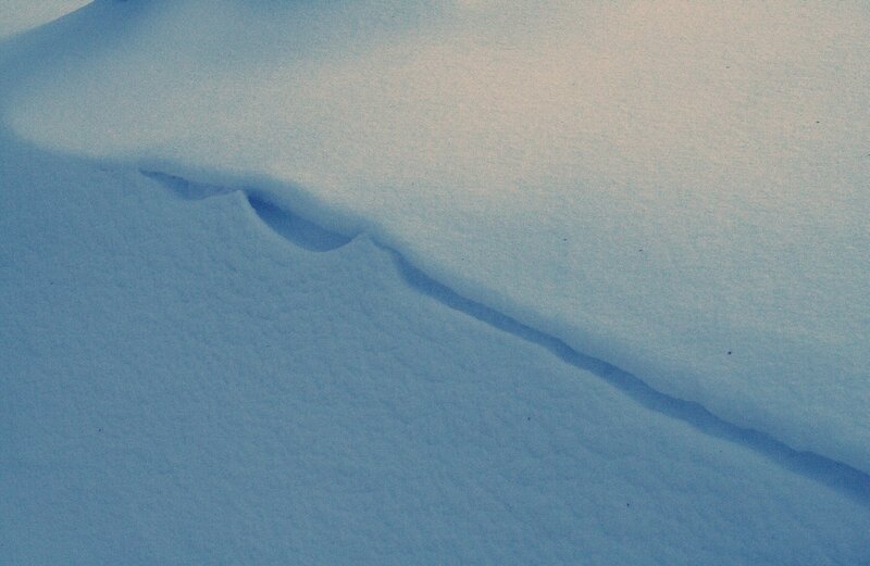 Snowdrift with shadow