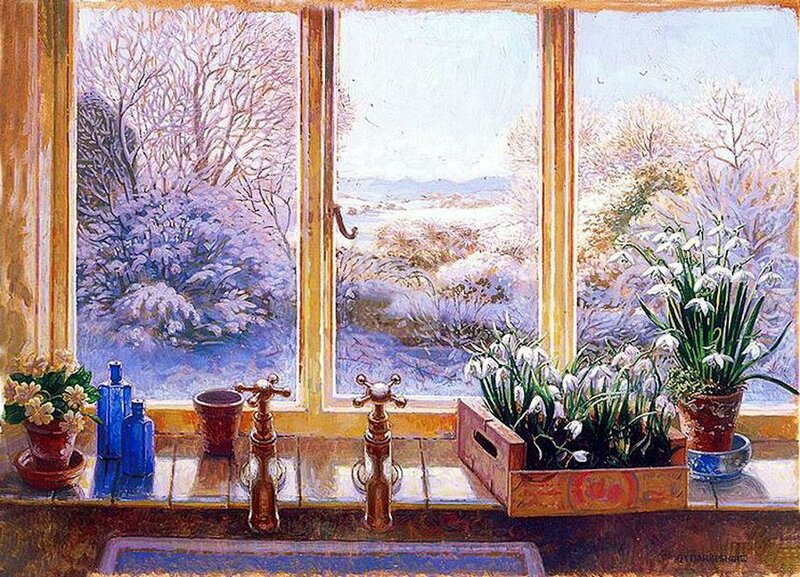 Snowdrops on Windowsill