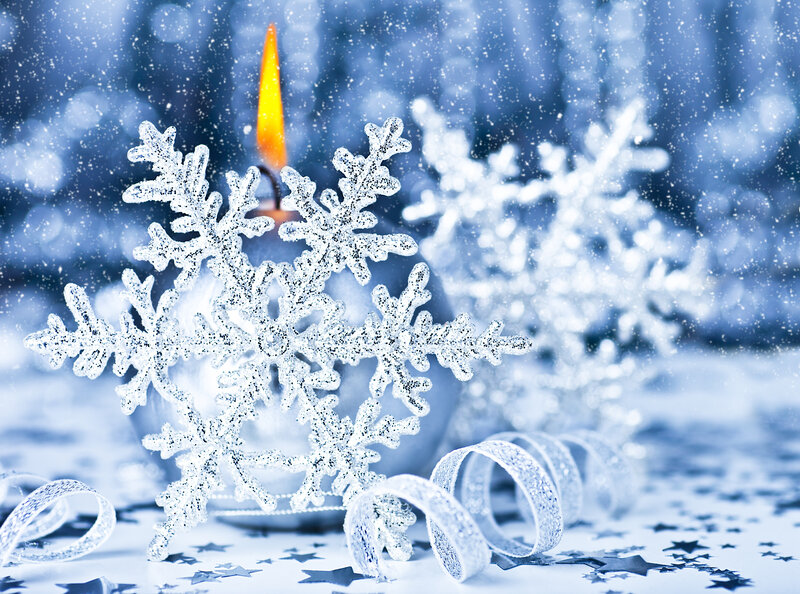 Snowflake Candle Decoration