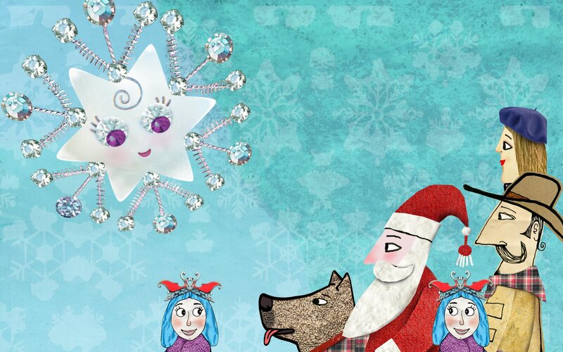 Snowflake Character with Figures