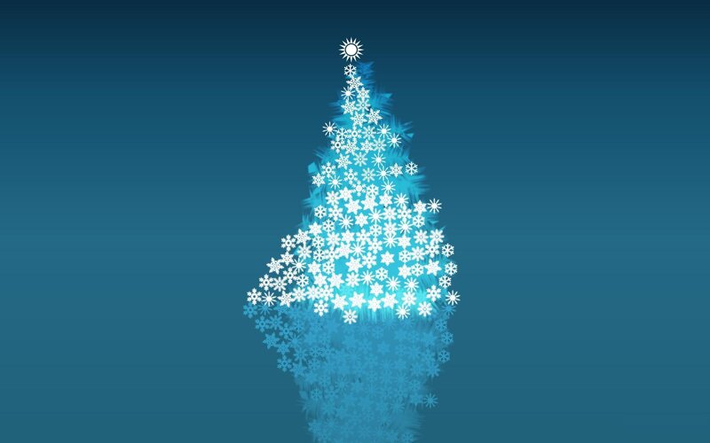 snowflake christmas tree