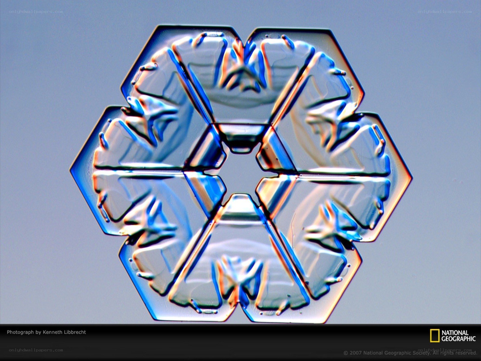 Snowflake crystal structure