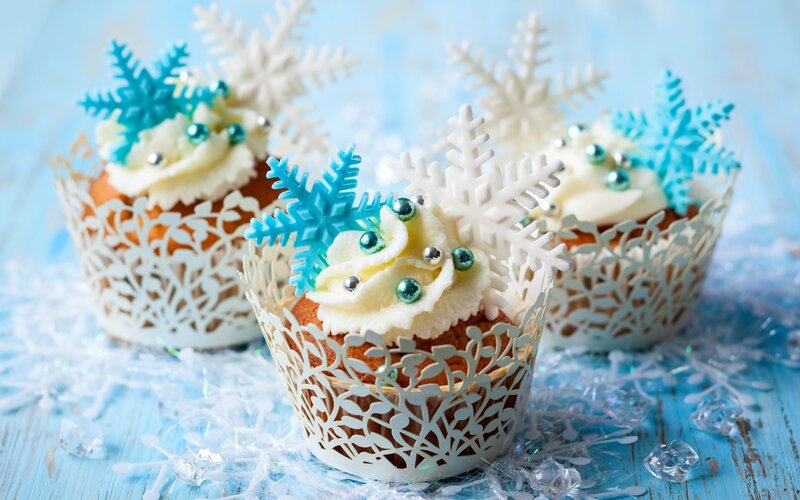 Snowflake Cupcakes