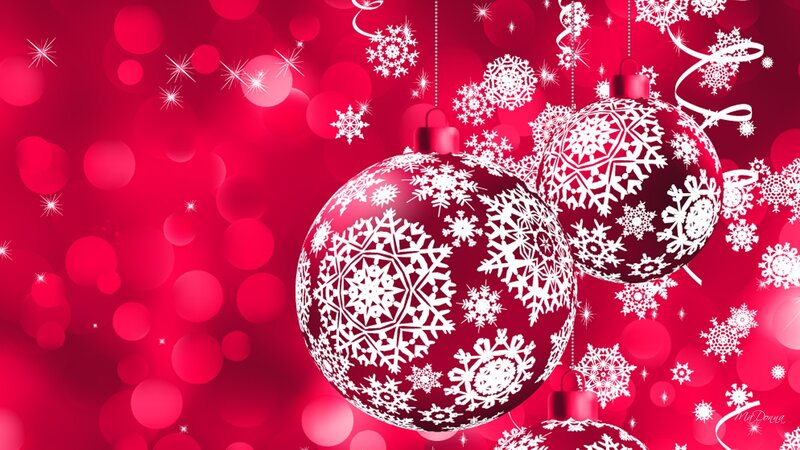Snowflake-decorated Ornaments