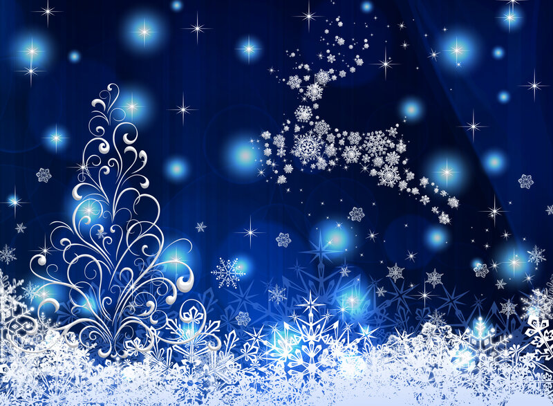 Snowflake Deer and Tree