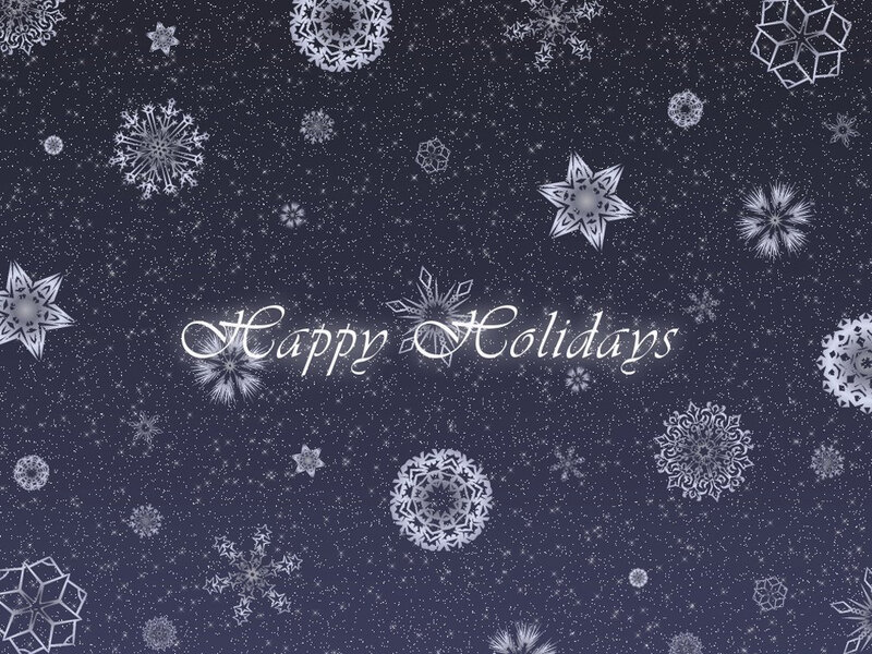snowflake holiday card
