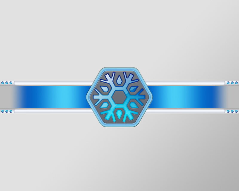 Snowflake Icon in Hexagon