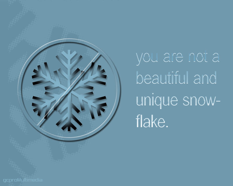 snowflake message image