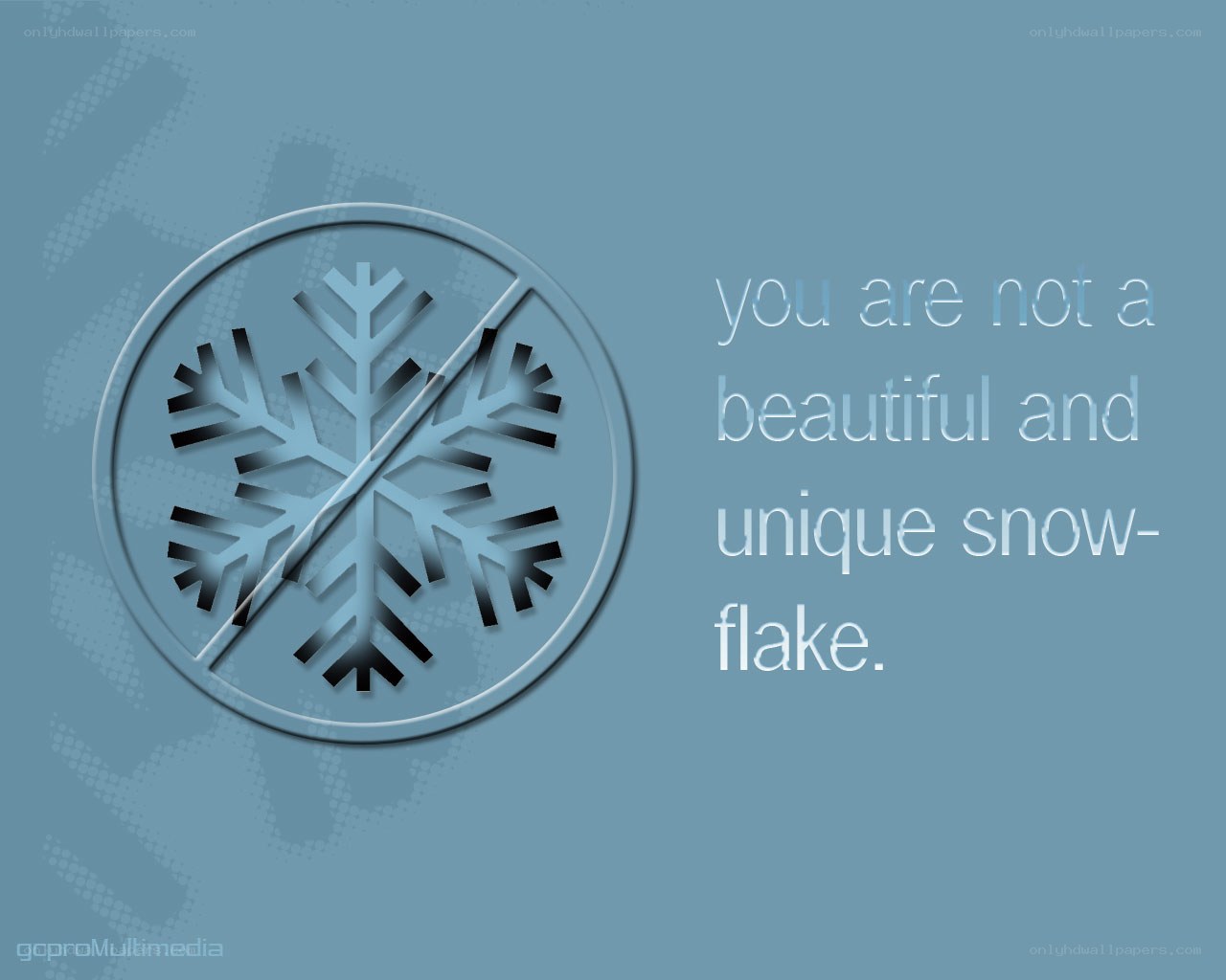 snowflake message image