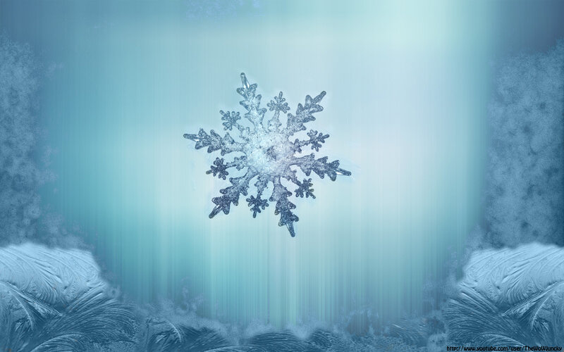 Snowflake on Frosted Glass