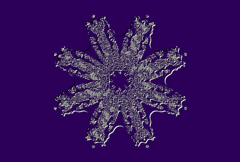 Snowflake on Purple