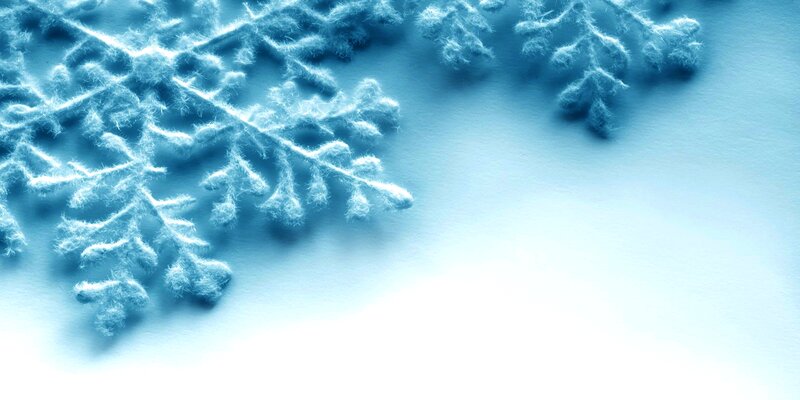 Snowflake on Snow — Blue, Calm, Winter