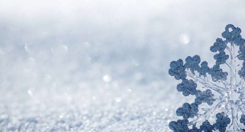 Snowflake on Snow — White, Calm, Winter, Photograph, Bokeh