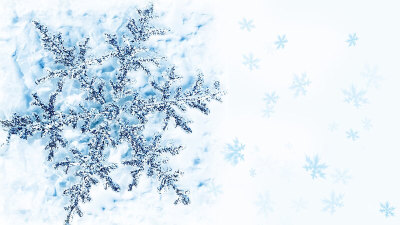 Snowflake on Snow — White, Cold, Winter, Photograph
