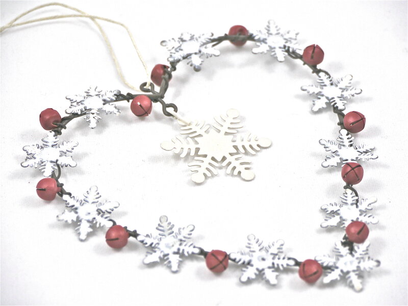 Snowflake Ornament Wreath