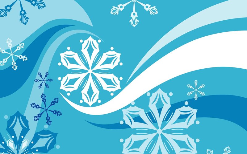 Snowflake Pattern — Blue, Calm
