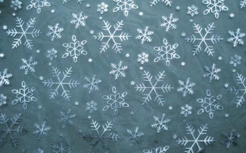 snowflake pattern fabric