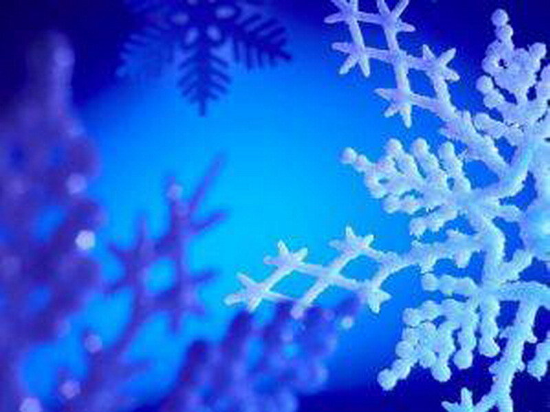 snowflake pattern on blue