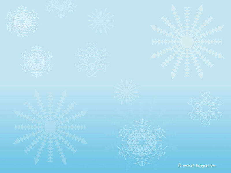 Snowflake Patterns — Light Blue