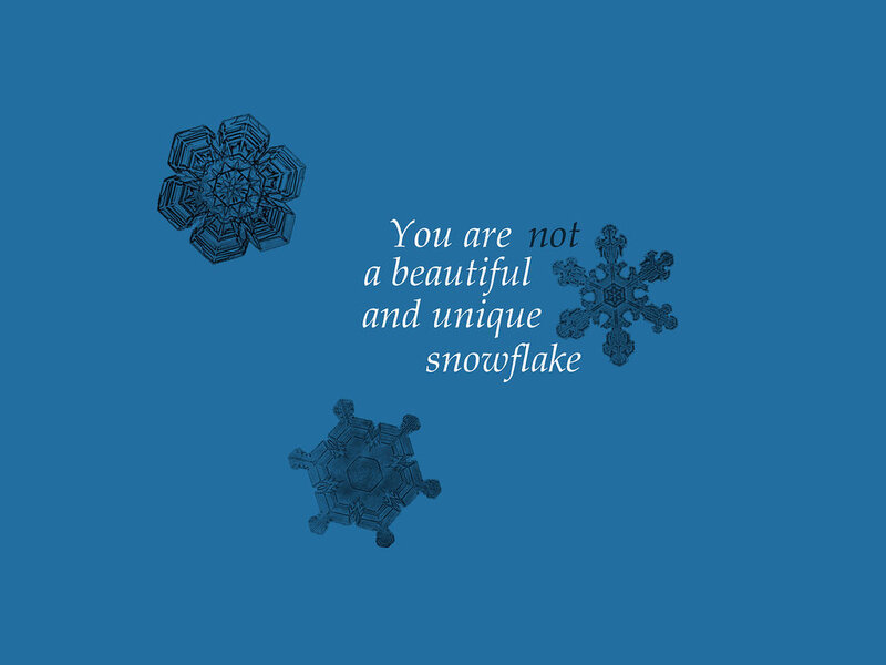 snowflake quote image