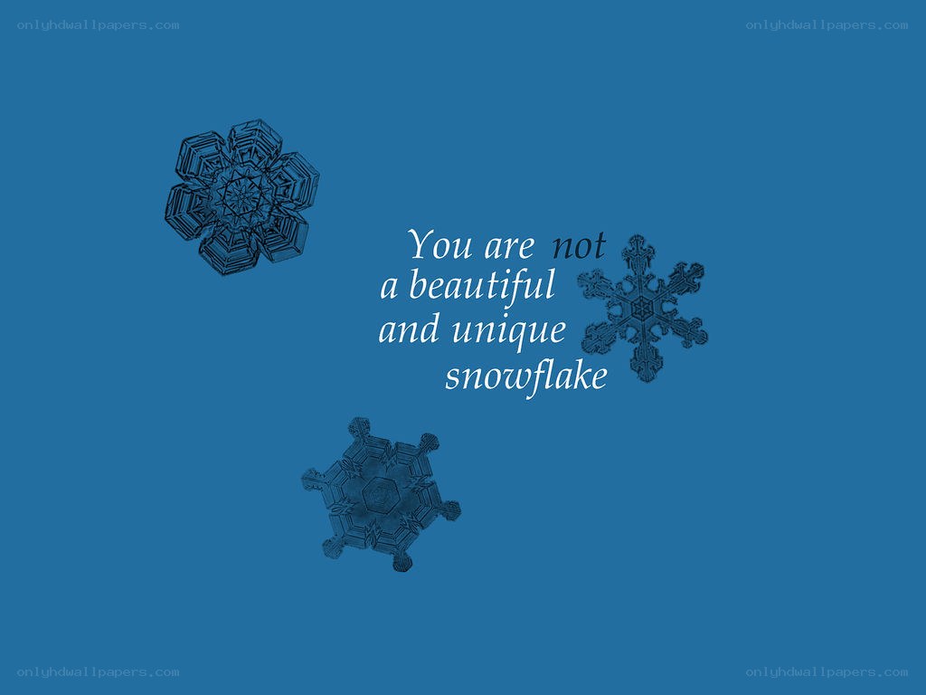snowflake quote image