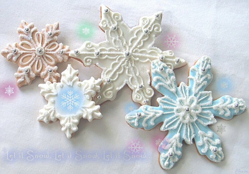 Snowflake-shaped Cookies