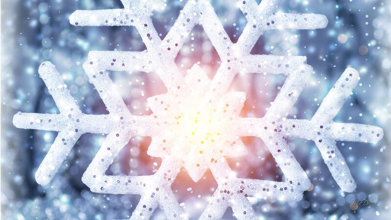 Snowflake with Glitter