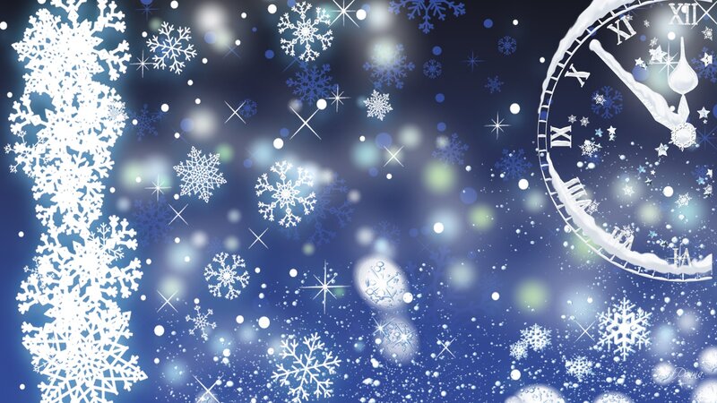 Snowflakes and Clock