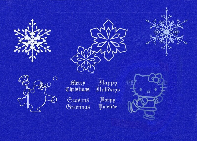 Snowflakes and Holiday Characters