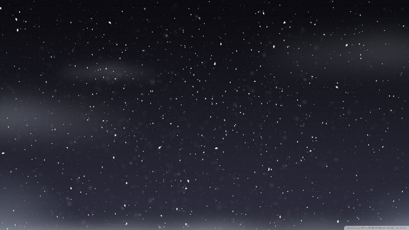 Snowflakes Falling at Night — Black