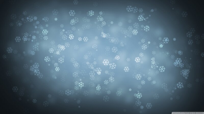 Snowflakes Falling — Blue, Calm, Winter