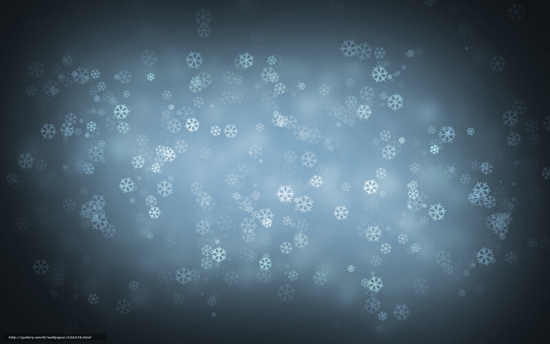 snowflakes falling in blue