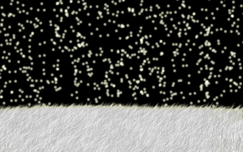 snowflakes falling on grass