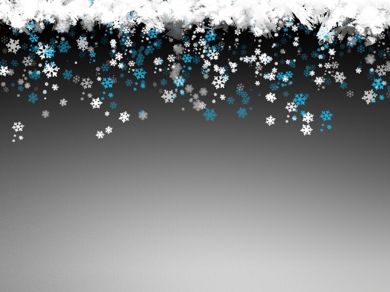 Snowflakes Falling — White