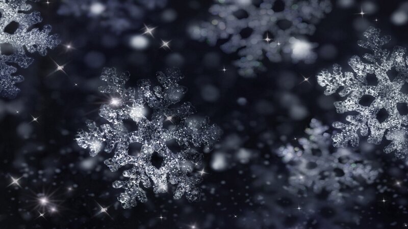 Snowflakes in Dark Background