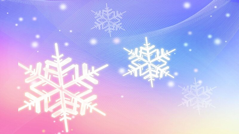 Snowflakes in Gradient Sky