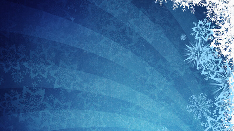Snowflakes on Blue Background — Calm, Winter, Digital Art, Blue Gradient