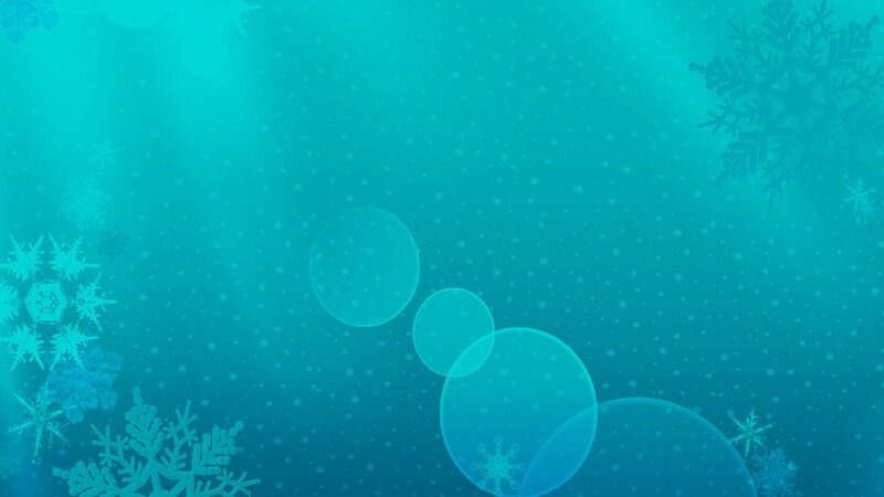 Snowflakes on Blue Background — Calm, Winter, Digital Art, Bokeh Circles