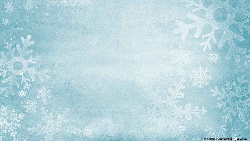 Snowflakes on Blue Background — Light Blue