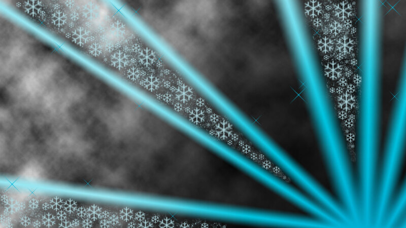 Snowflakes on Blue Beams