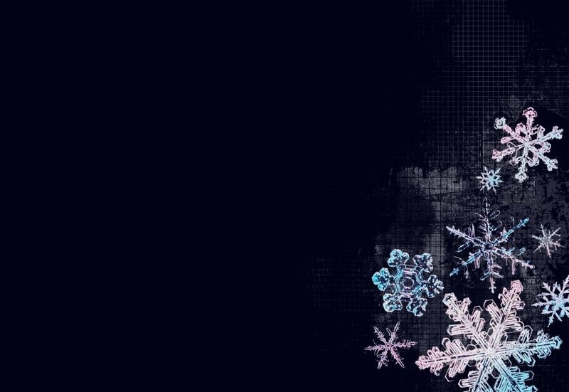 snowflakes on dark background