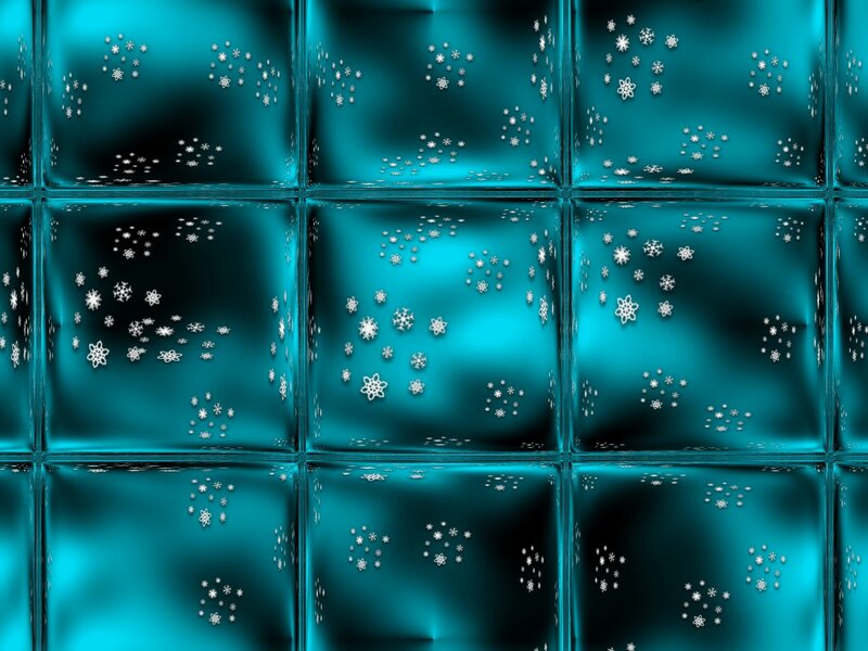 Snowflakes on Glass Blocks