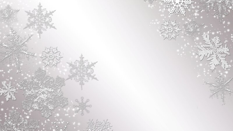 Snowflakes on Gray Background