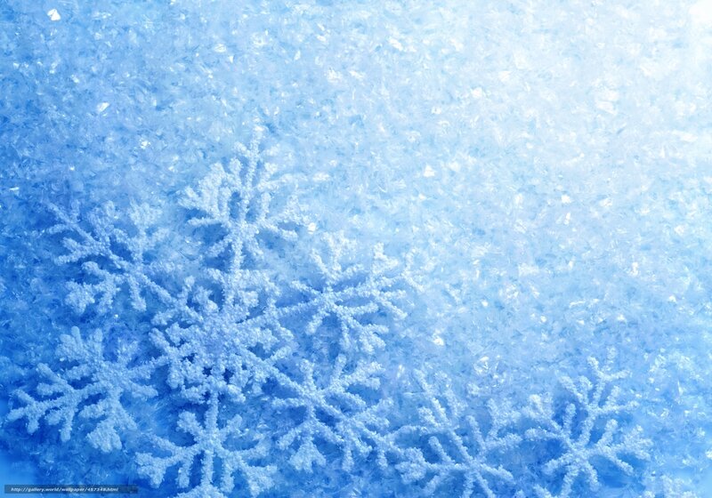 Snowflakes on Ice — Blue