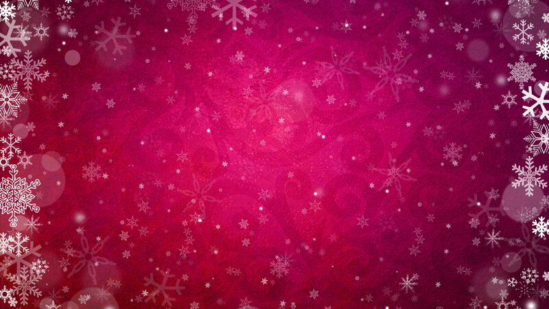 Snowflakes on Red Background — Festive
